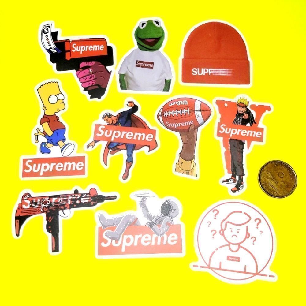 3/$20 brand new 10x waterproof Supreme stickers